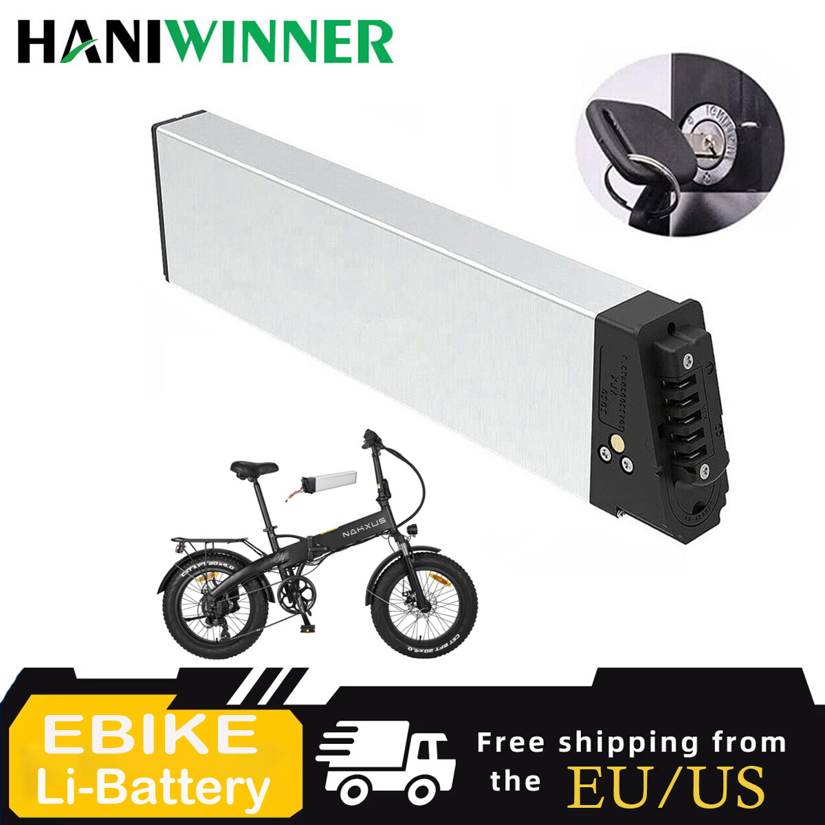 Electric Bike 48V 13Ah Lithium Battery For SAMEBIKE LO26 Plus Folding Bike