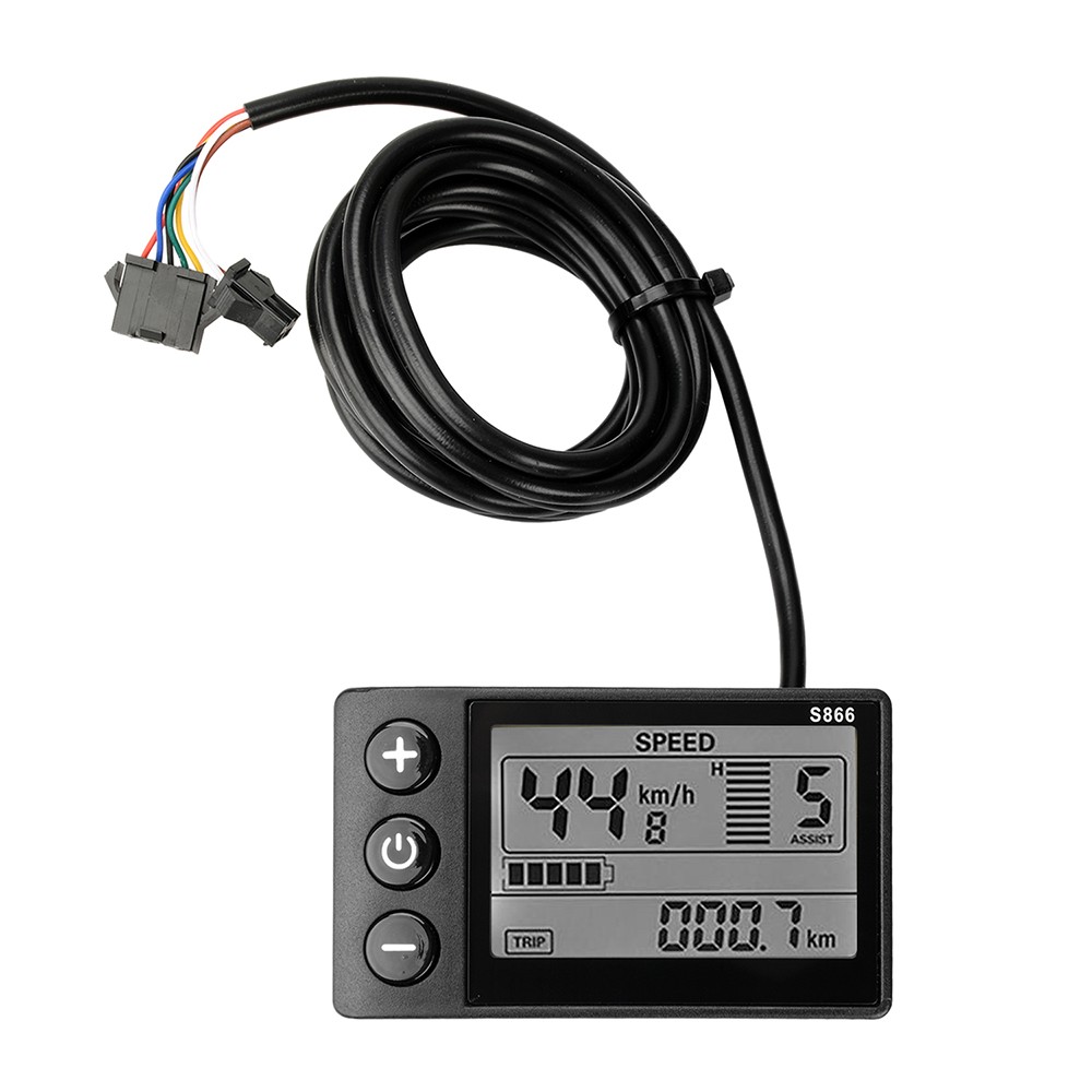 36V 48V 64V 750-1500W Brushless Motor Controller E-Bike S866 LCD Display Meter