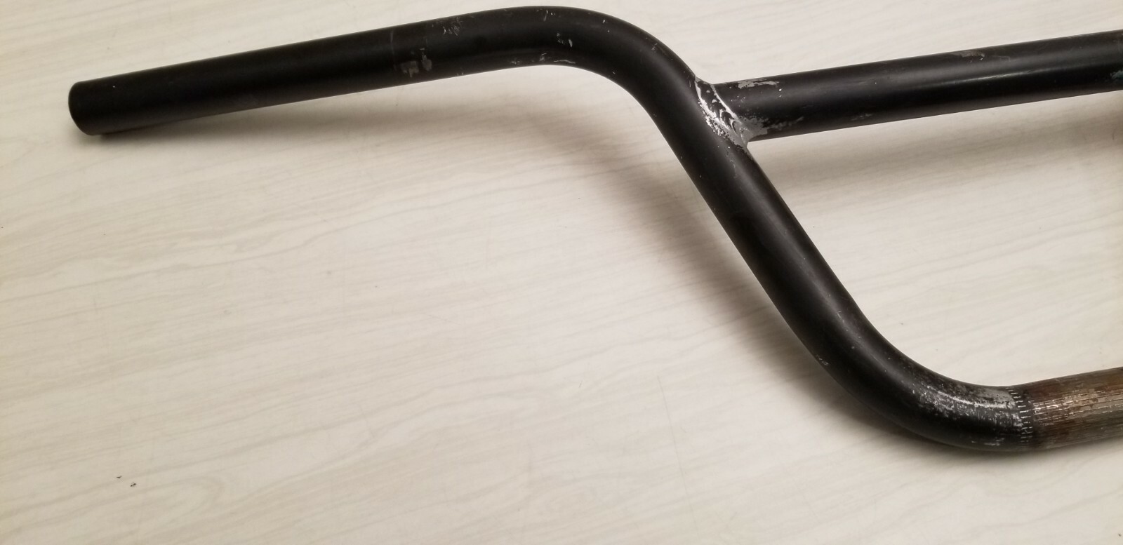 Black used BMX Handlebars Mid School 26 7/8 wide 7 1/2 tall overall