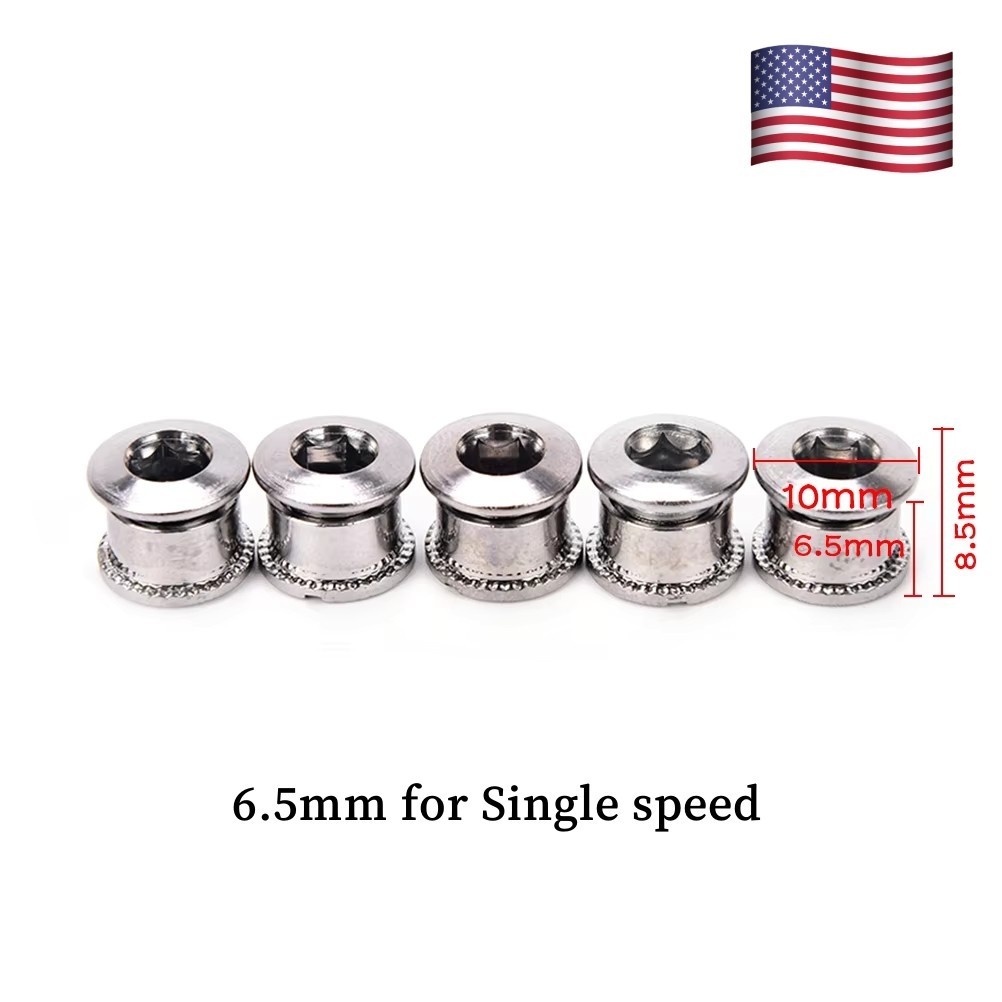 Stainless Steel MTB Road Bike Chainring Screws Bolts Single Double Triple Speeds