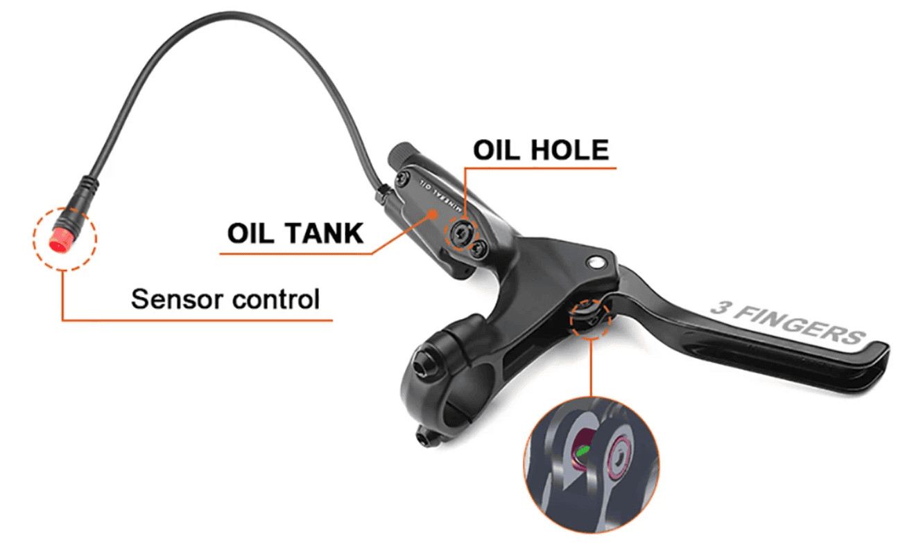 Tektro Hydraulic Brake Lever E350 Left for Electric Bike and Bike