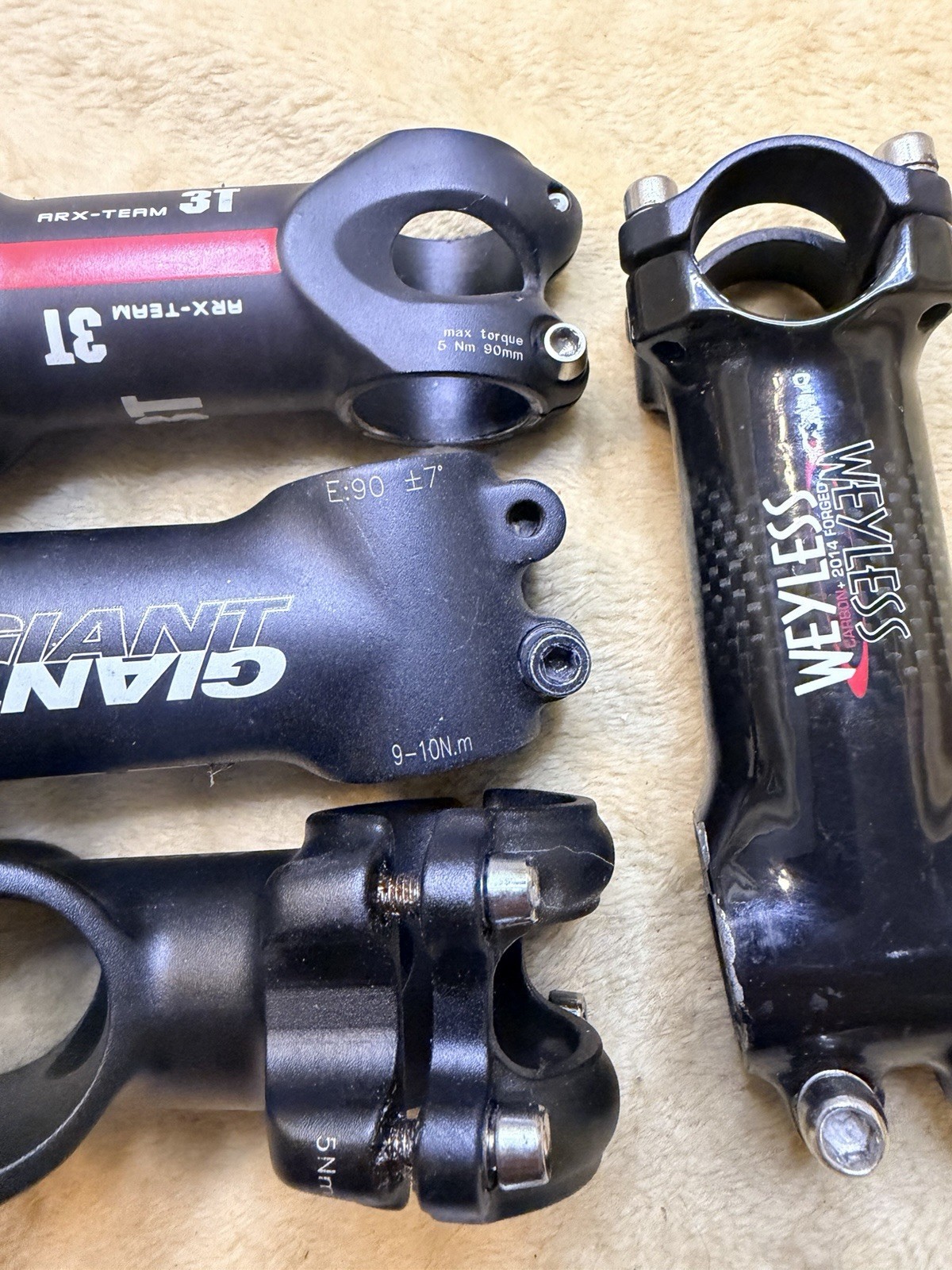 Weyless Carbon Giant 3T Arx-team Union Threadless Stem Lot Size Varies