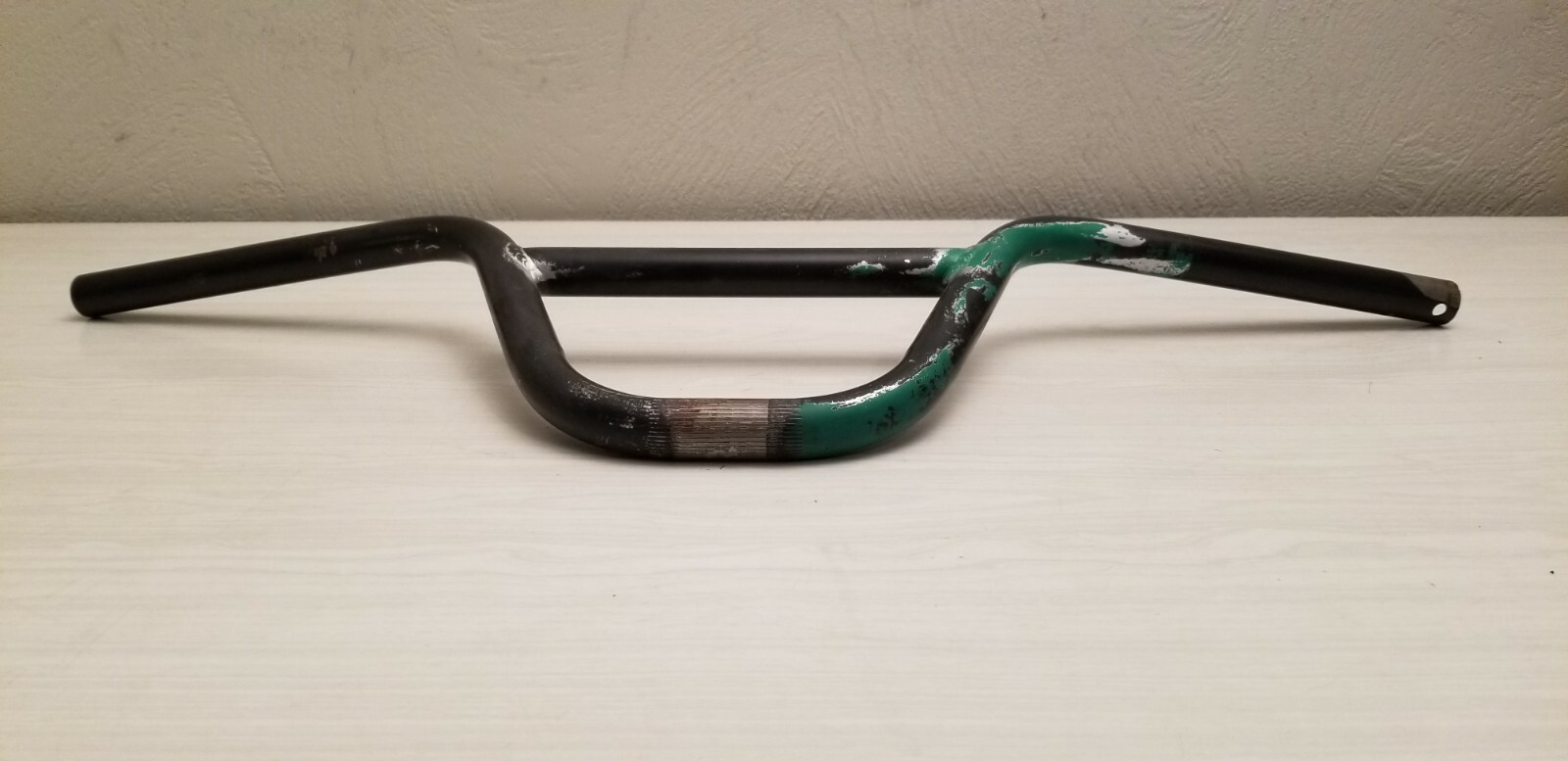 Black used BMX Handlebars Mid School 26 7/8 wide 7 1/2 tall overall