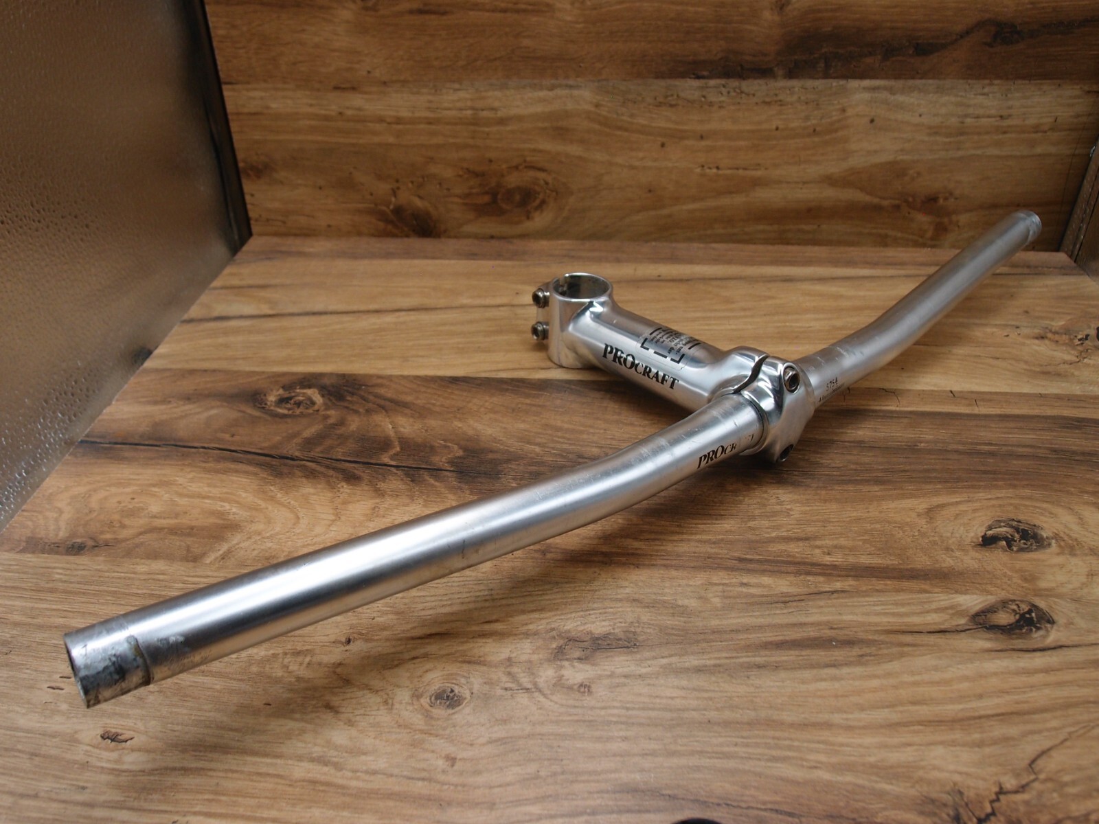 90’s MTB flat handlebar Procfraft alloy + ahead stem Procraft 1 1/8 in