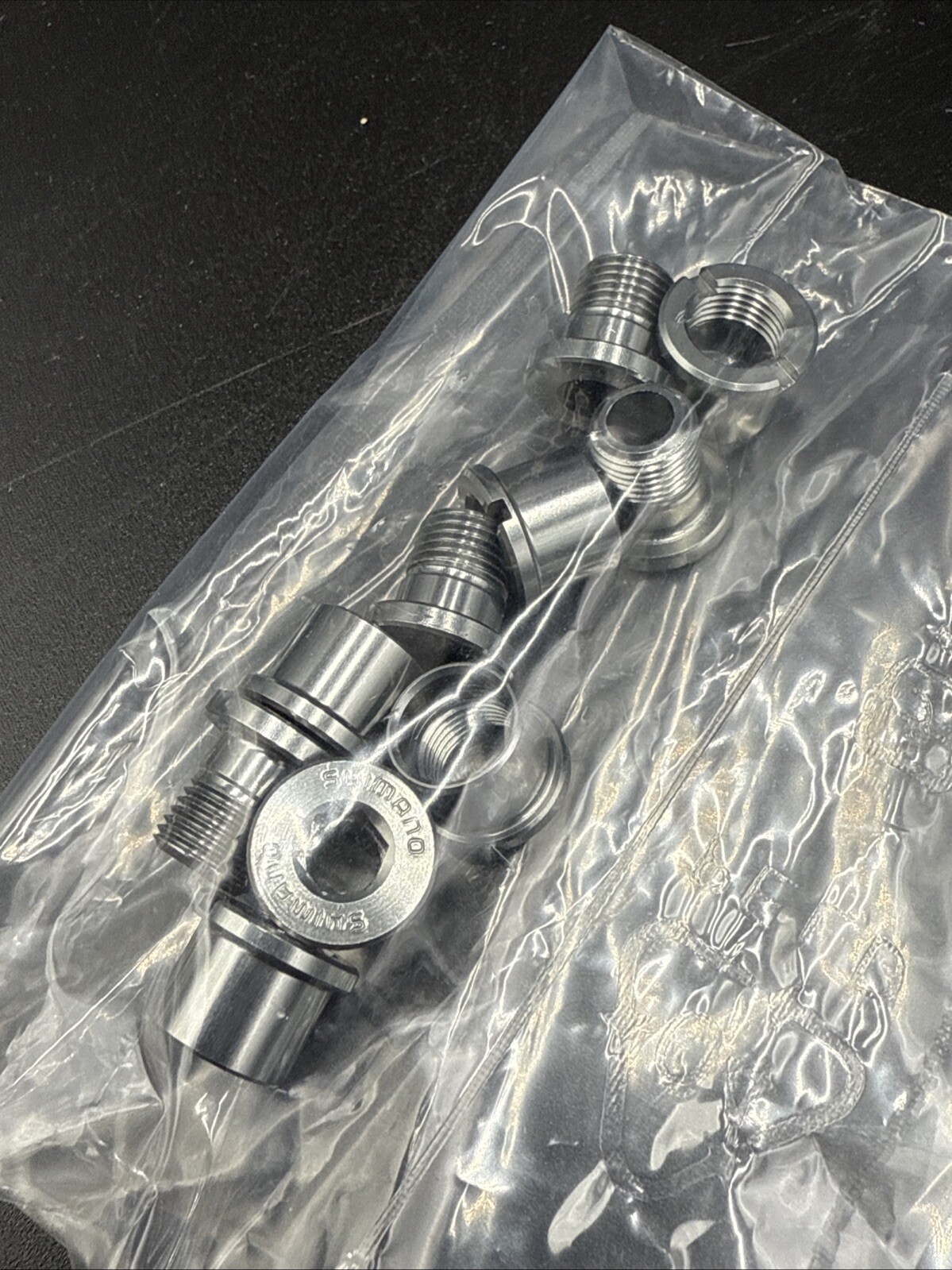 NOS Set of FIVE Shimano DURA-ACE Alloy Chainring Bolts 7700 7800 NEW IN BAG