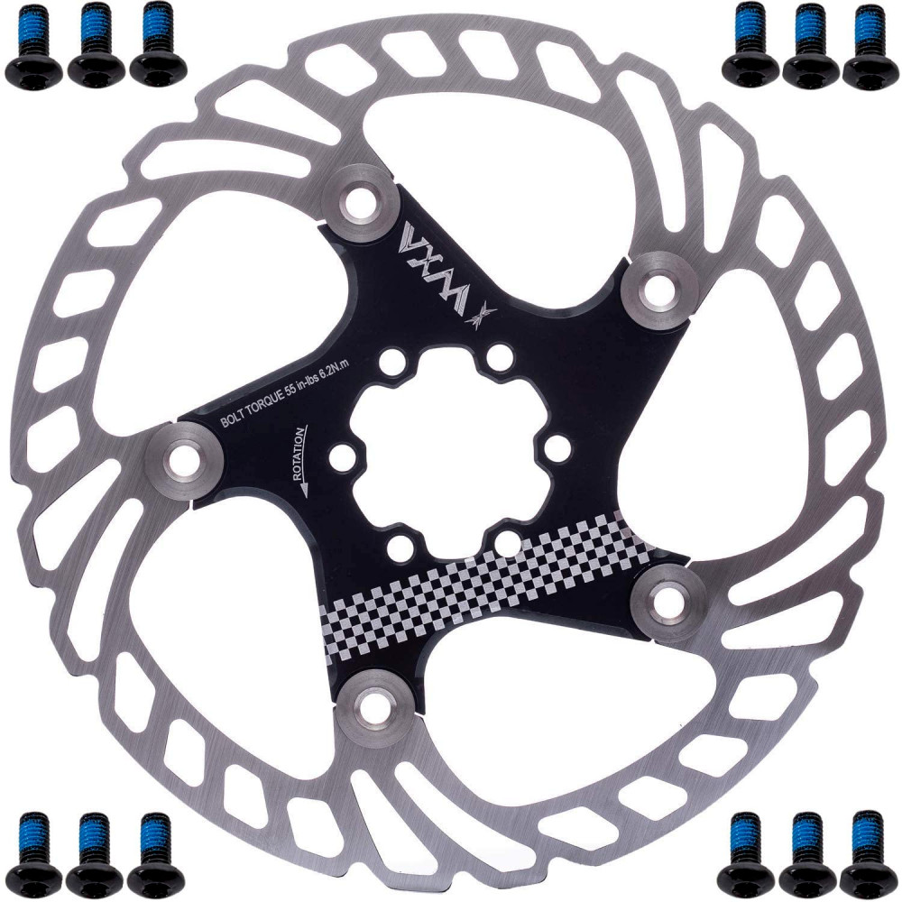 YBEKI Bike Disc Brake Rotor 140mm 160mm 180mm 203mm disc 180, black