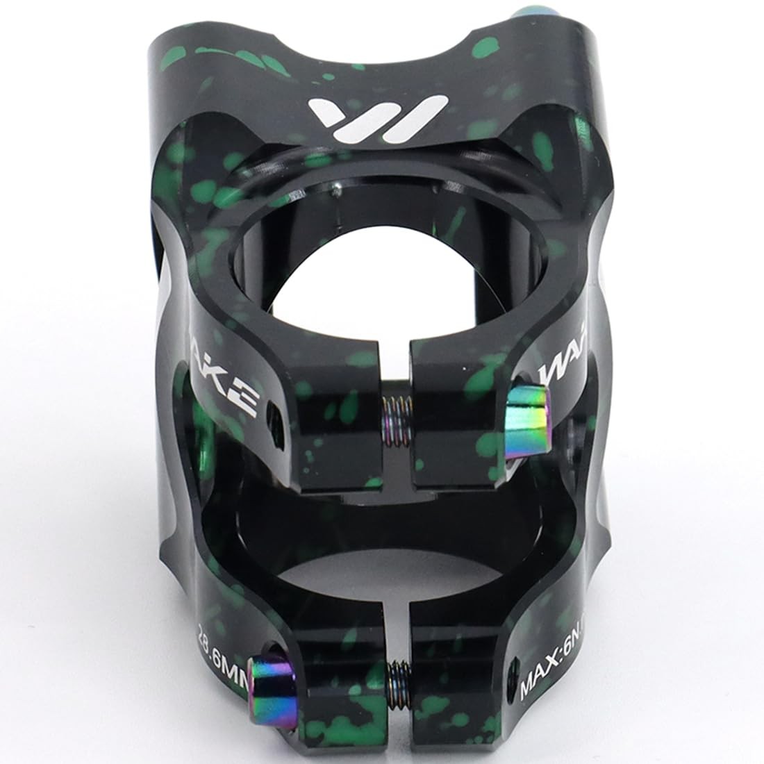 Bike Stem 31.8 Stem 35mm Mountain Bike Stem 0 Degree Black Green 31.8*35mm