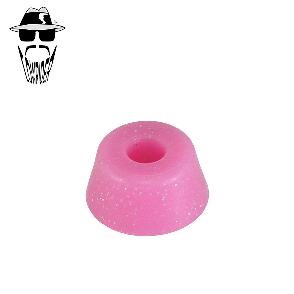 ORIGINAL LOWRIDER 8 Ball Branded Springer Cushion Rubber Sparkle Pink 32x16mm.
