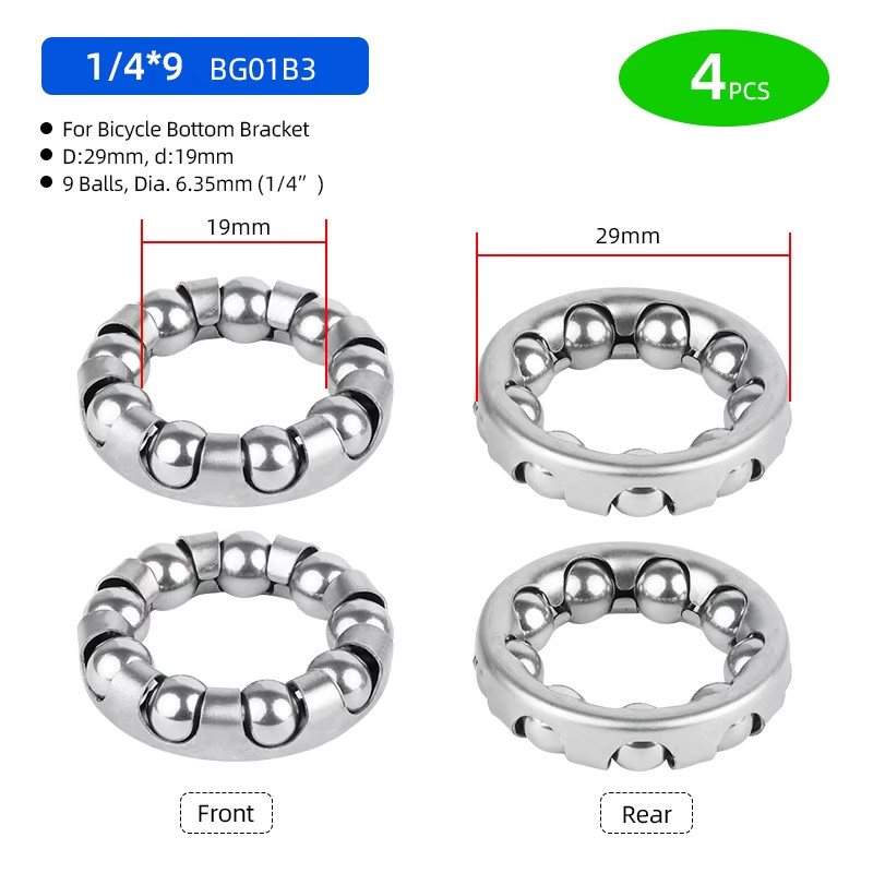 MTB Road Bike Headset Bottom Bracket Axle Ball Bearing Retainer Carbon Steel Bic