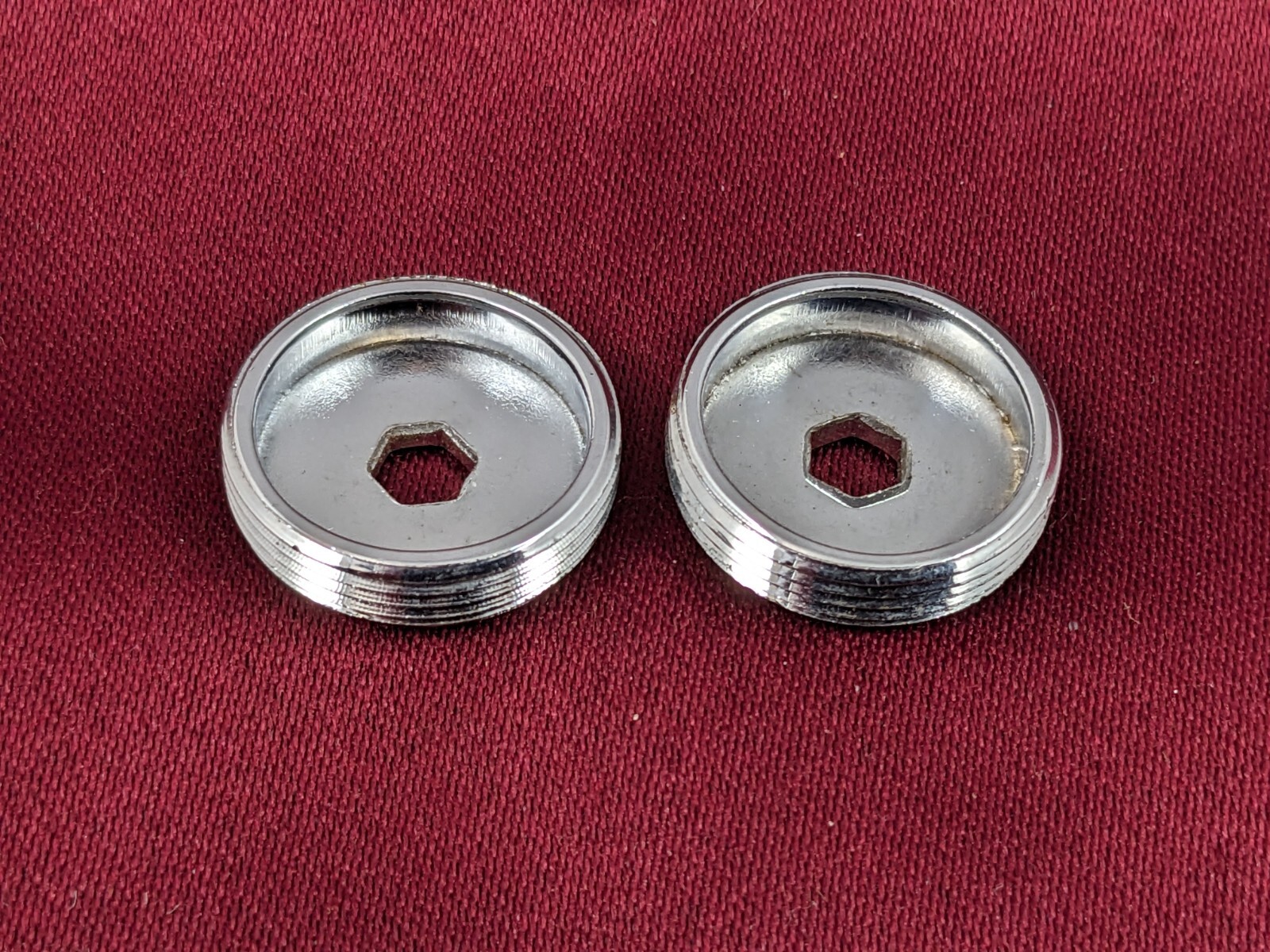 Suntour Vintage Grease Guard Crank Dust Caps Chrome Steel NOS 5mm Hex ONE