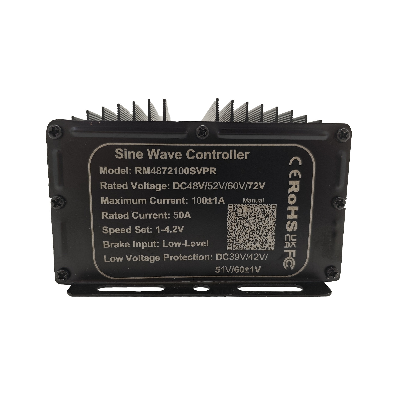 Electric Bike 48V/52V/60V/72V 3000W-5000W 100A Sine Wave Controller with display