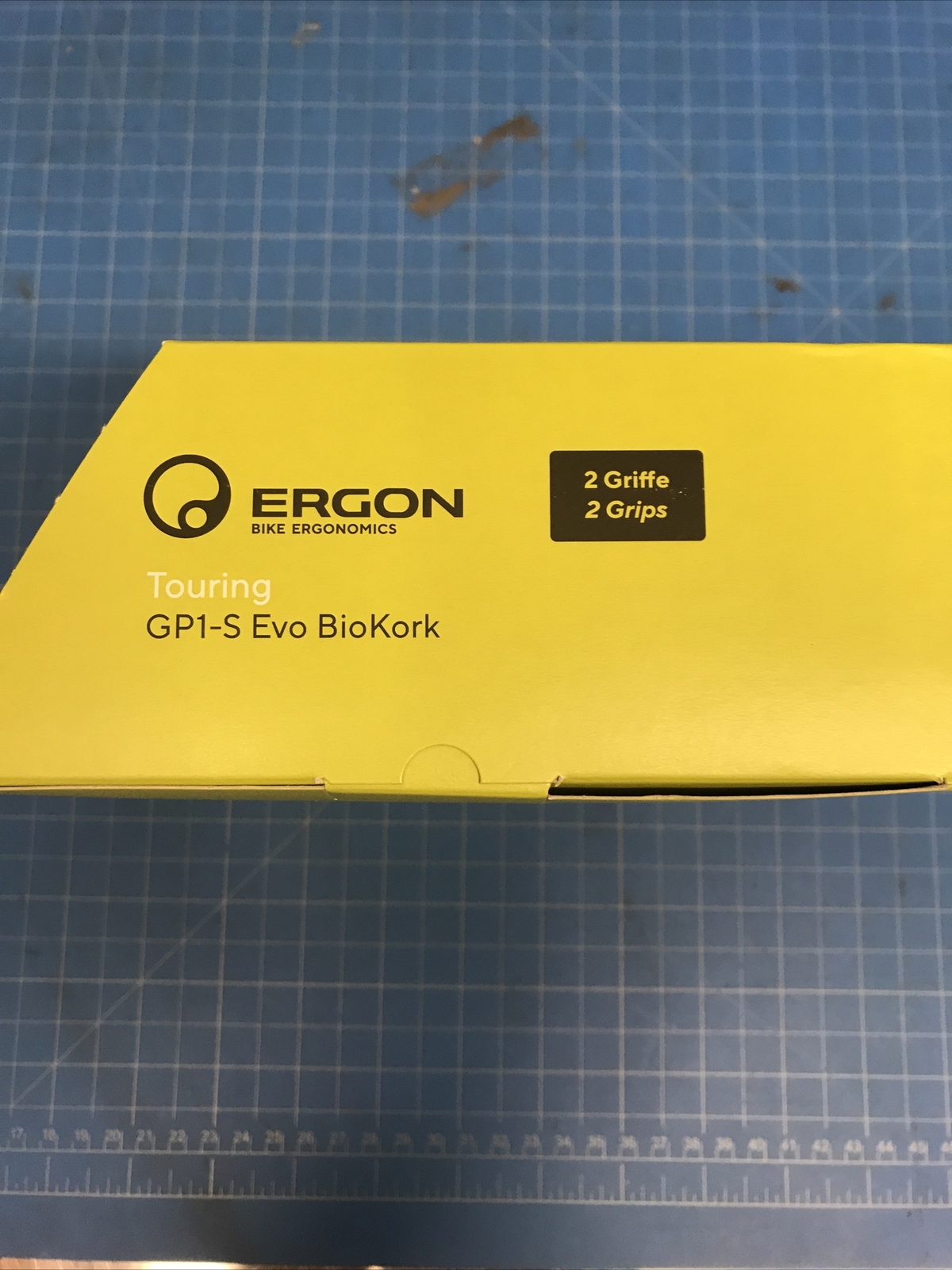 Ergon GP1 Evo BioKork Grips – Lock-On, Small, Black/Tan