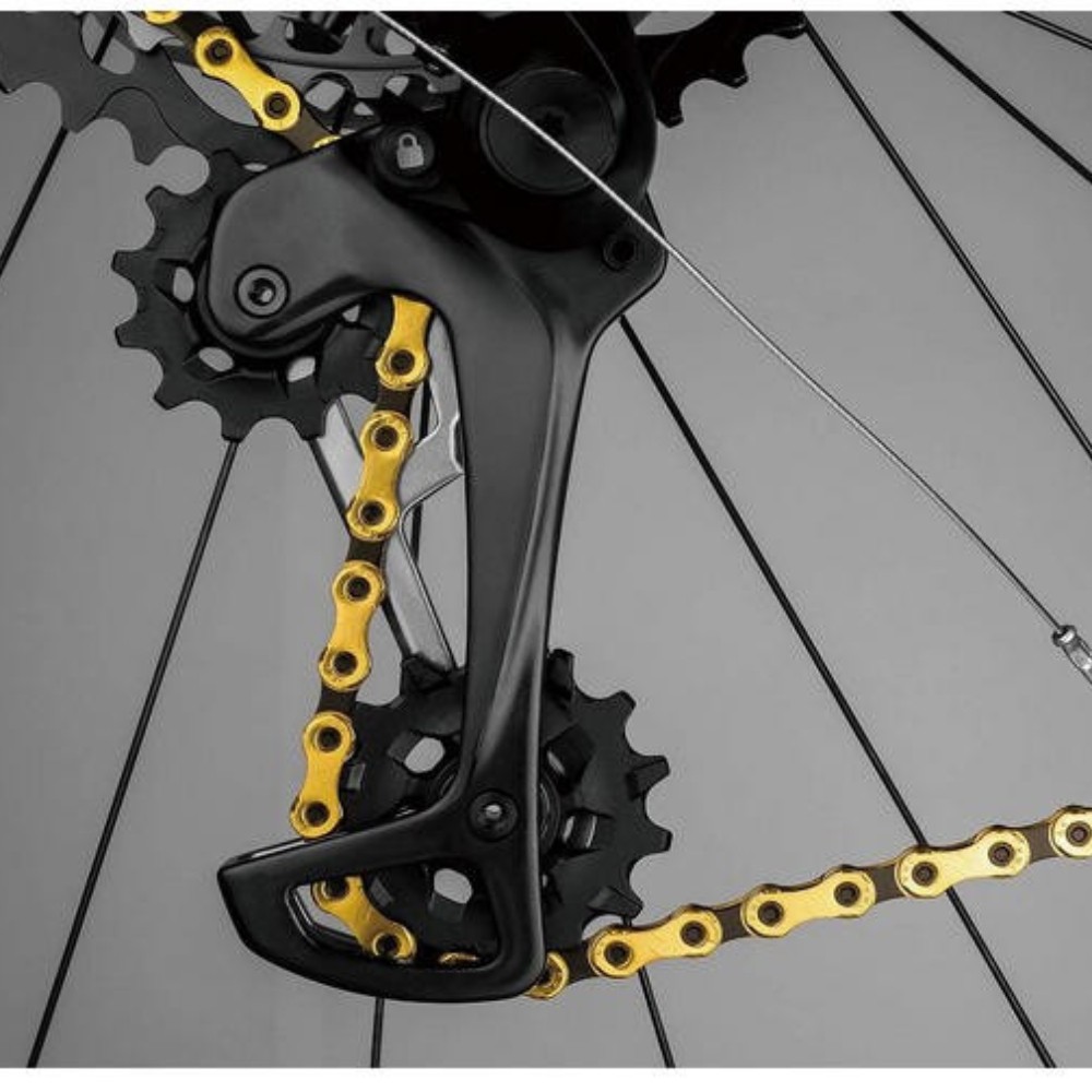 KMC X12 12 Speed Gold/Black Mountain Bike Chain 126L fit SRAM Campagnolo
