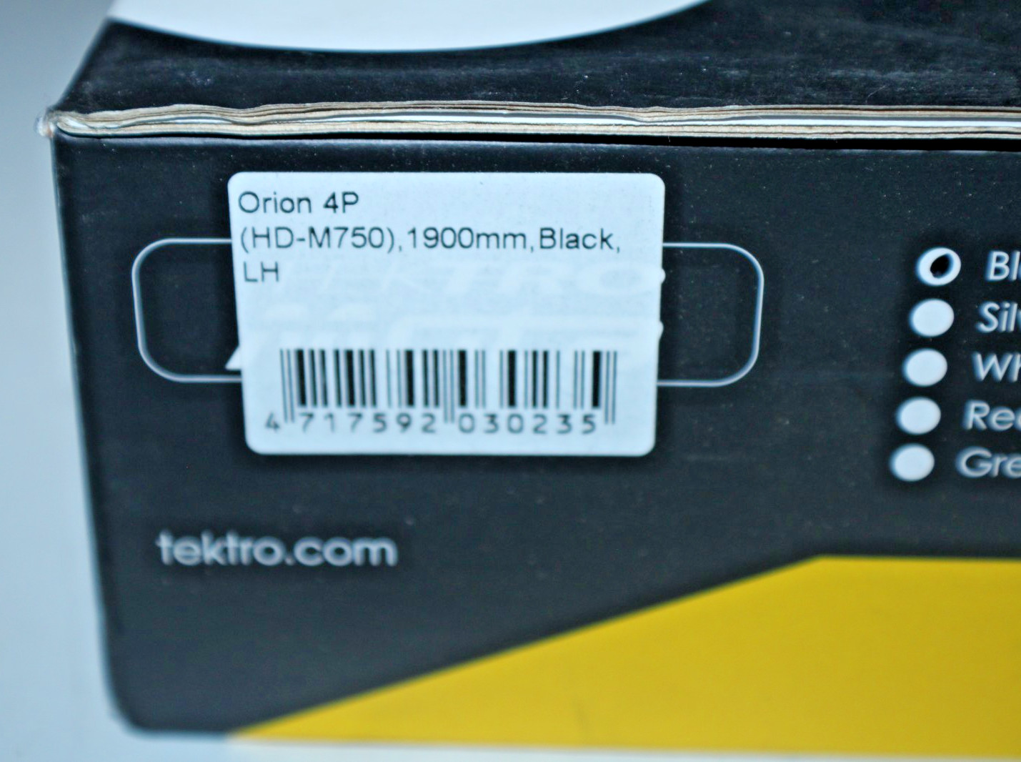 TekTRO Orion 4P HD-M750 LH Hydraulic Disc Brake Set Rear Left-Hand 1900mm Black~