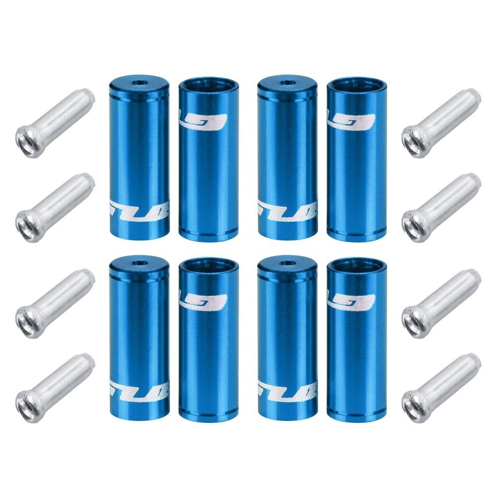 GUB Bicycle Brake Shifter Cable Ferrules 4mm 5mm Jagwire Cable Ends 12 pc Set
