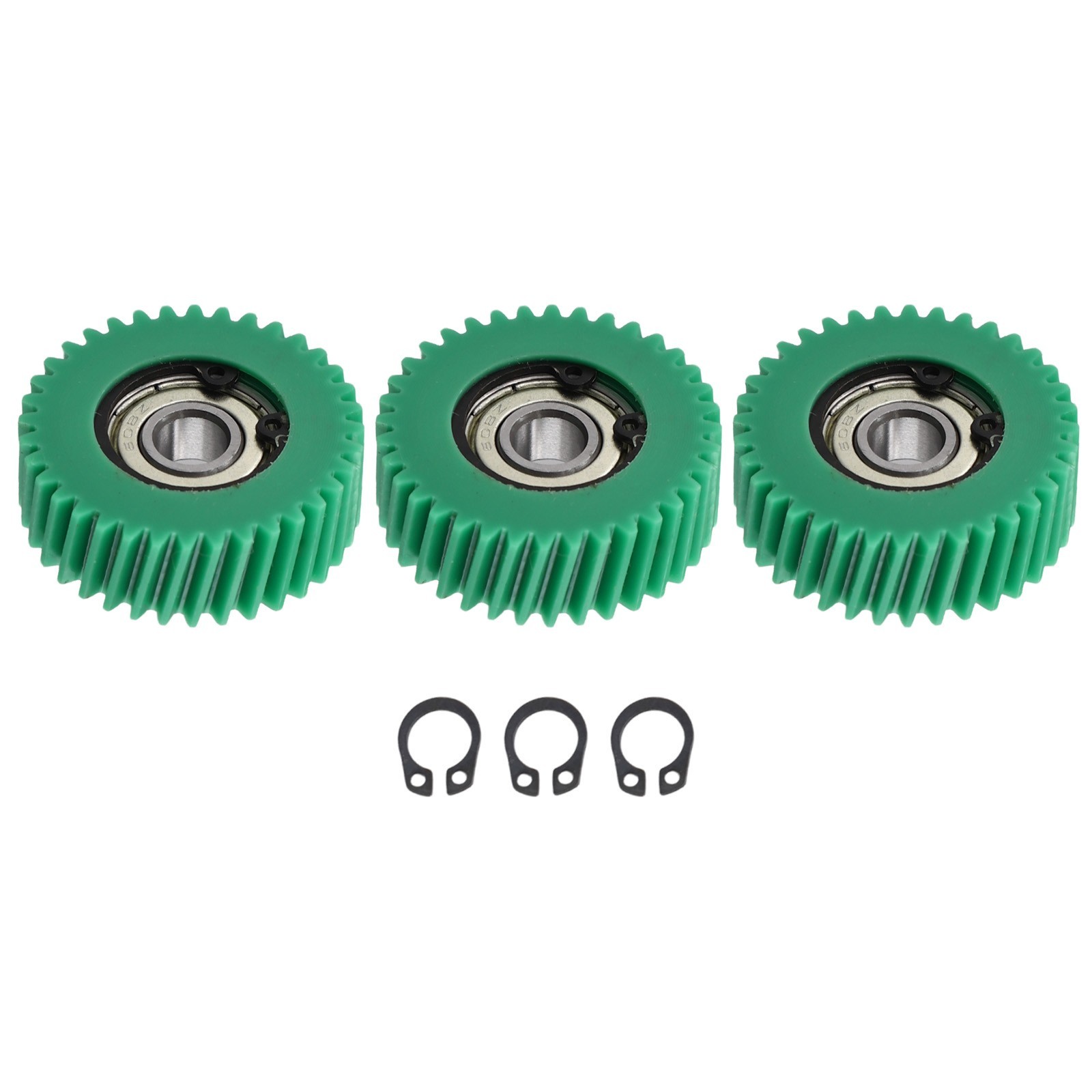 36T Nylon Skew Gear 3PCS with 608 Bearings 385mm Outer Diameter for Ebike Motor
