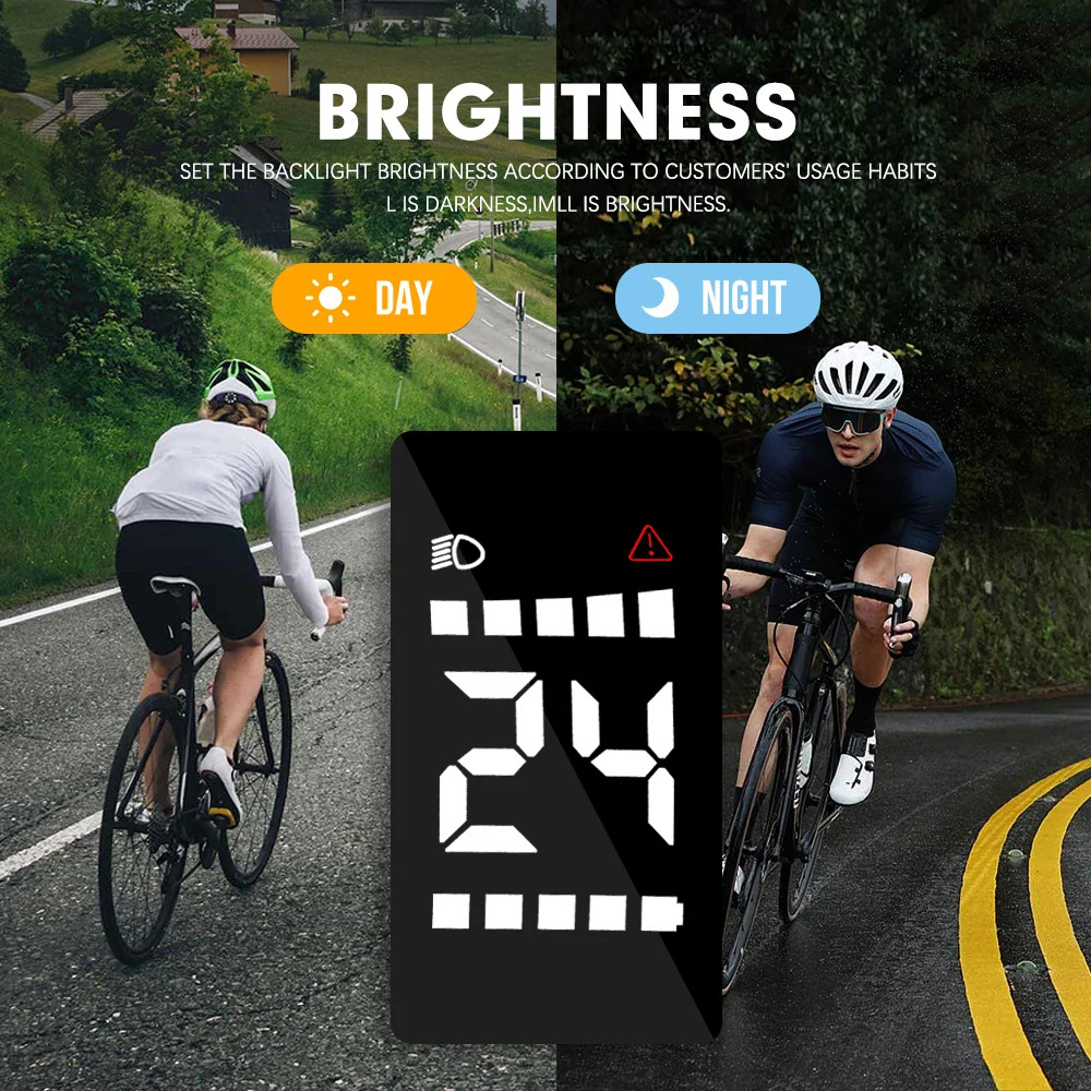 Mini Display 24/36/48V E-bike Intelligent LCD Screen 5PIN Female Waterproof