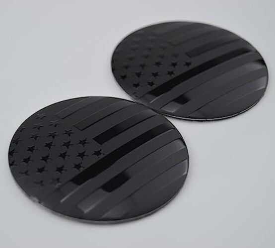 4X 56.5mm=2.24 inches Black American Flag 2.23 inches(56mm) U.S. Flag – Black