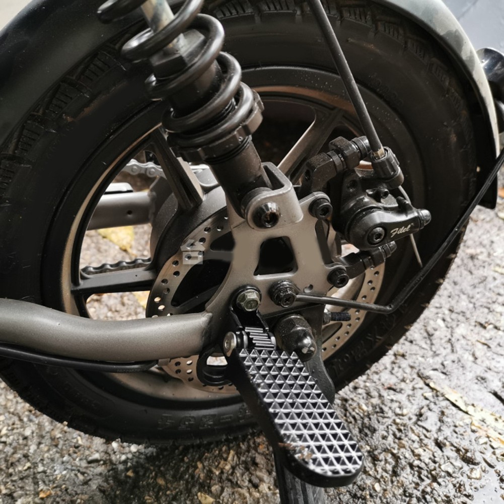 Easy to Store Electric Bike Rear Footrest Peg Lightweight Foldable Pedal