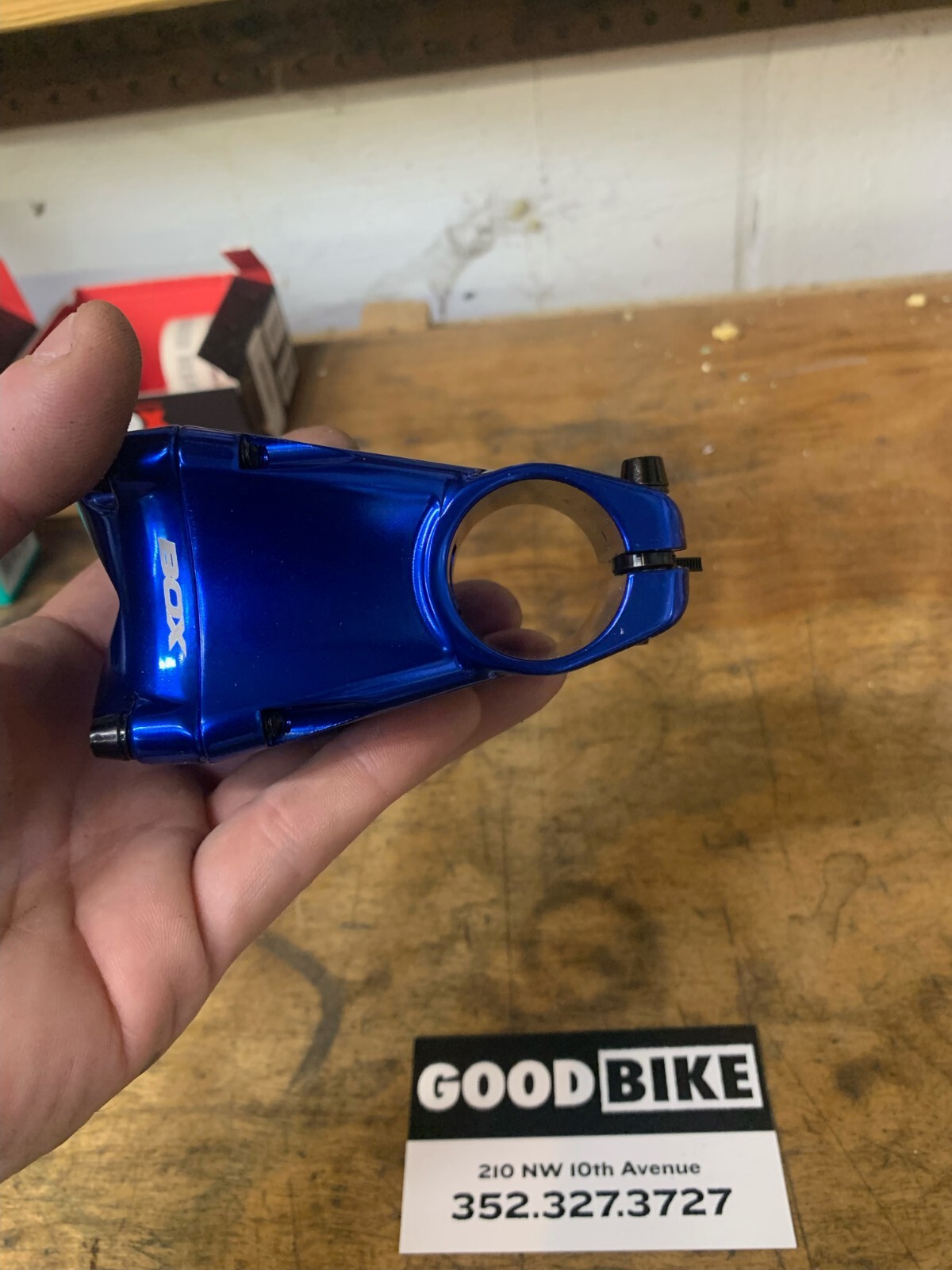 BOX Components Cusp MTB Bicycle Stem 35mm Clamp x 45mm Length blue New In Box