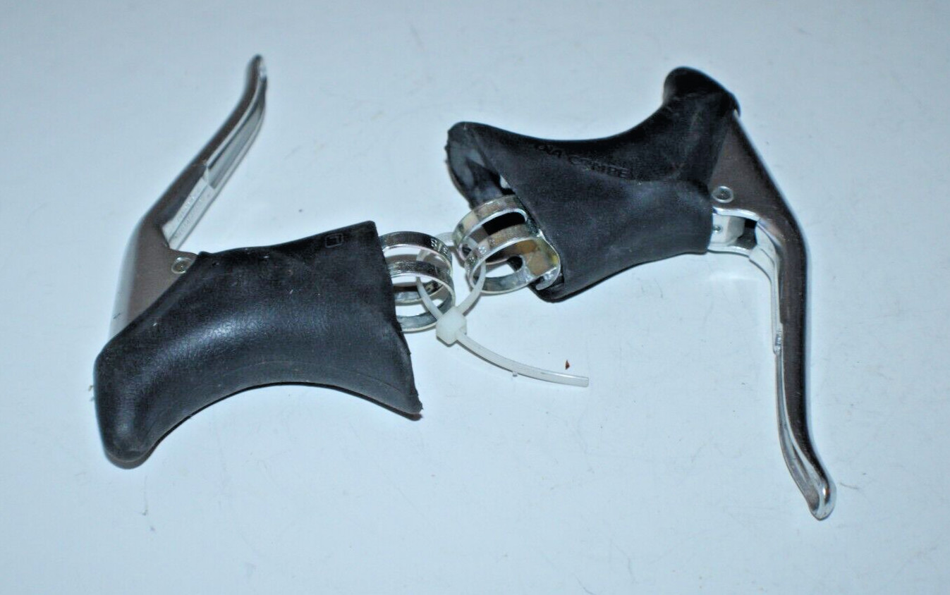 Dia-Compe Vintage Brake Lever Set 22.2-23.8mm Silver Dropbar Touring USA Shipper