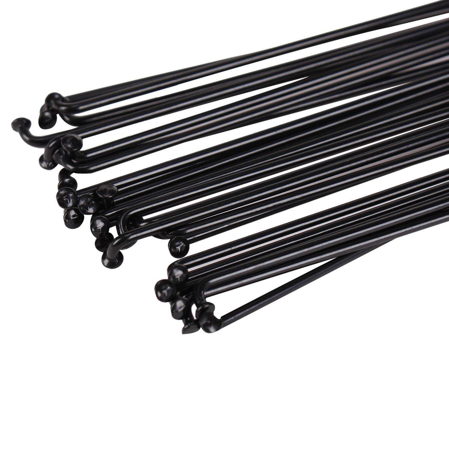 80-280mm 14G 2mm Black 36Pcs Electric Bicycle E-bike Wheel Tire Steel Spokes