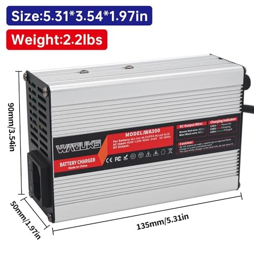 58.8V 4A Li-ion Battery Charger with 5 Plugs Plug Connector Used for 14S 52V