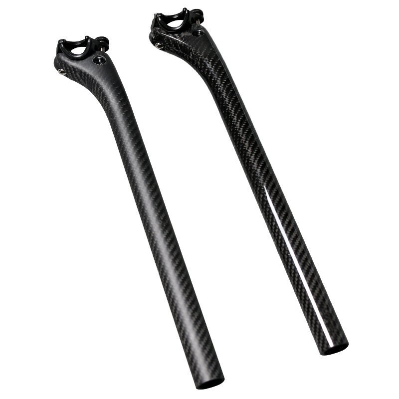 25.4/27.2/30.8/31.6mm Carbon Fiber Seatpost Offset Mountain Road Bike Seat Post