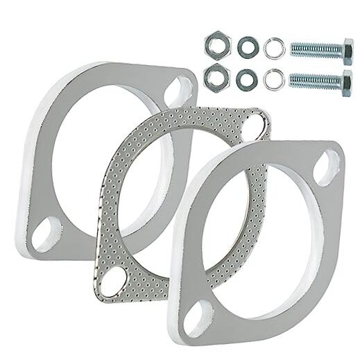 2 Bolt 3 inch/76mm Exhaust Flange Connection Kit Exhaust Flange 3.0 inch 2 Blot