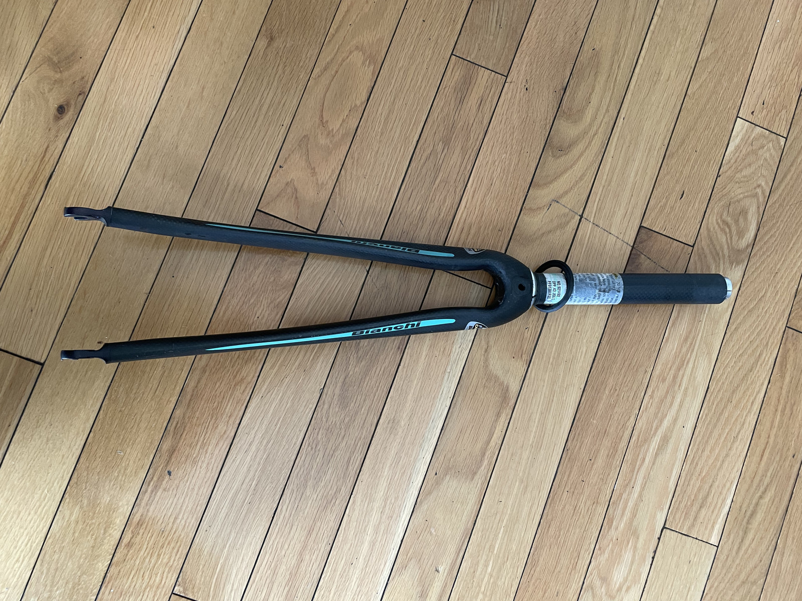 Bianchi full carbon fork, 1 1/8 inch, threadless, 7 inch steer tube