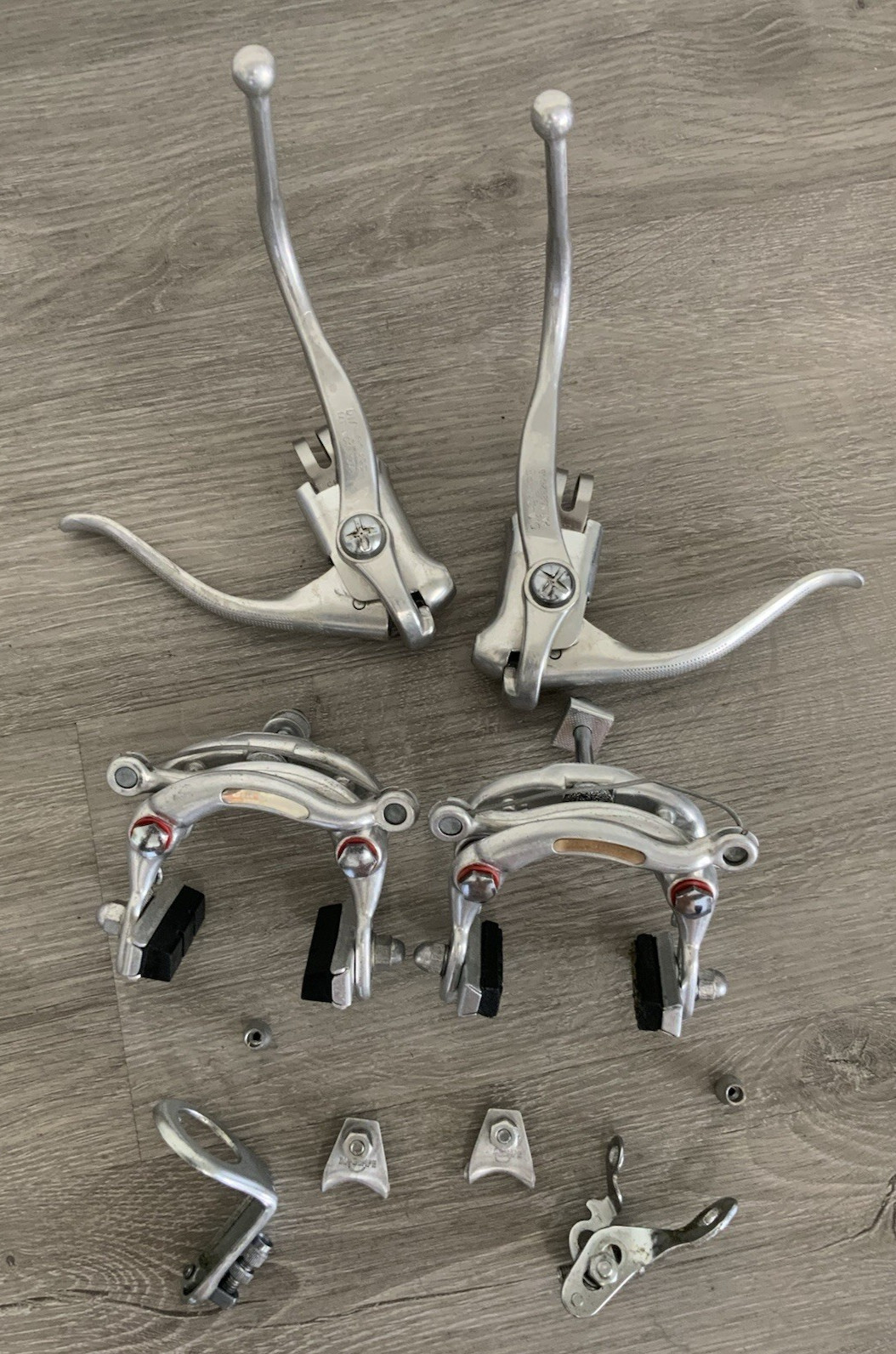 DIA-COMPE FORGED BRAKE SET CENTER PULL 55-65 MM REACH DUAL LEVERS GUIDES STRADDL