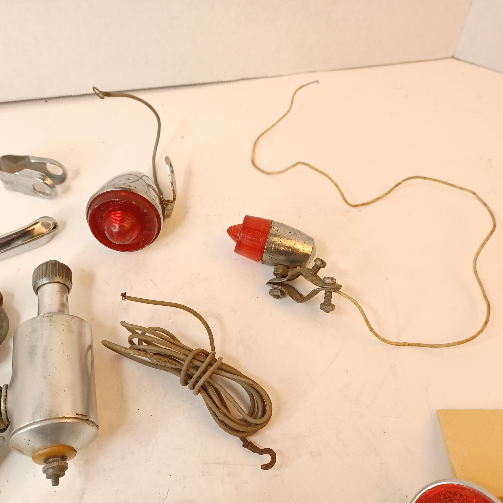Lot of Assorted Bicycle Parts Generator Reflecter Tail Lights