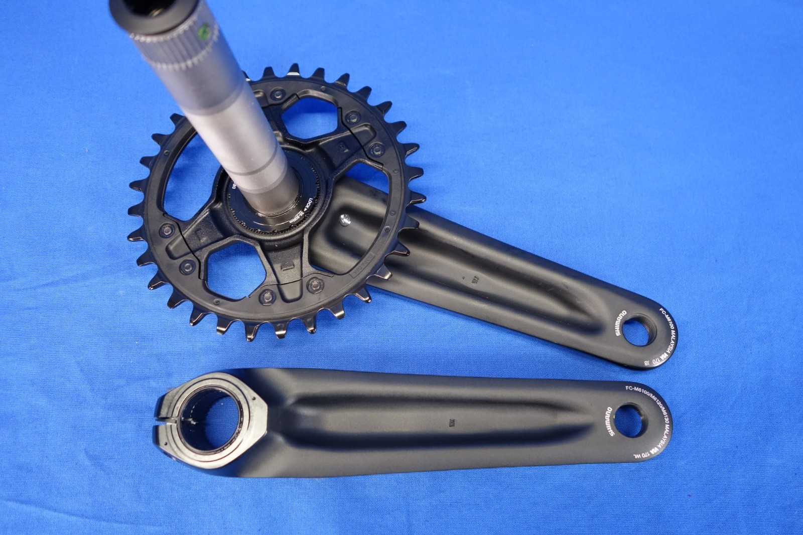 New Shimano Deore FC-M6100 Mtn Bike Crankset: 1×12 Speed – 32t – 170mm