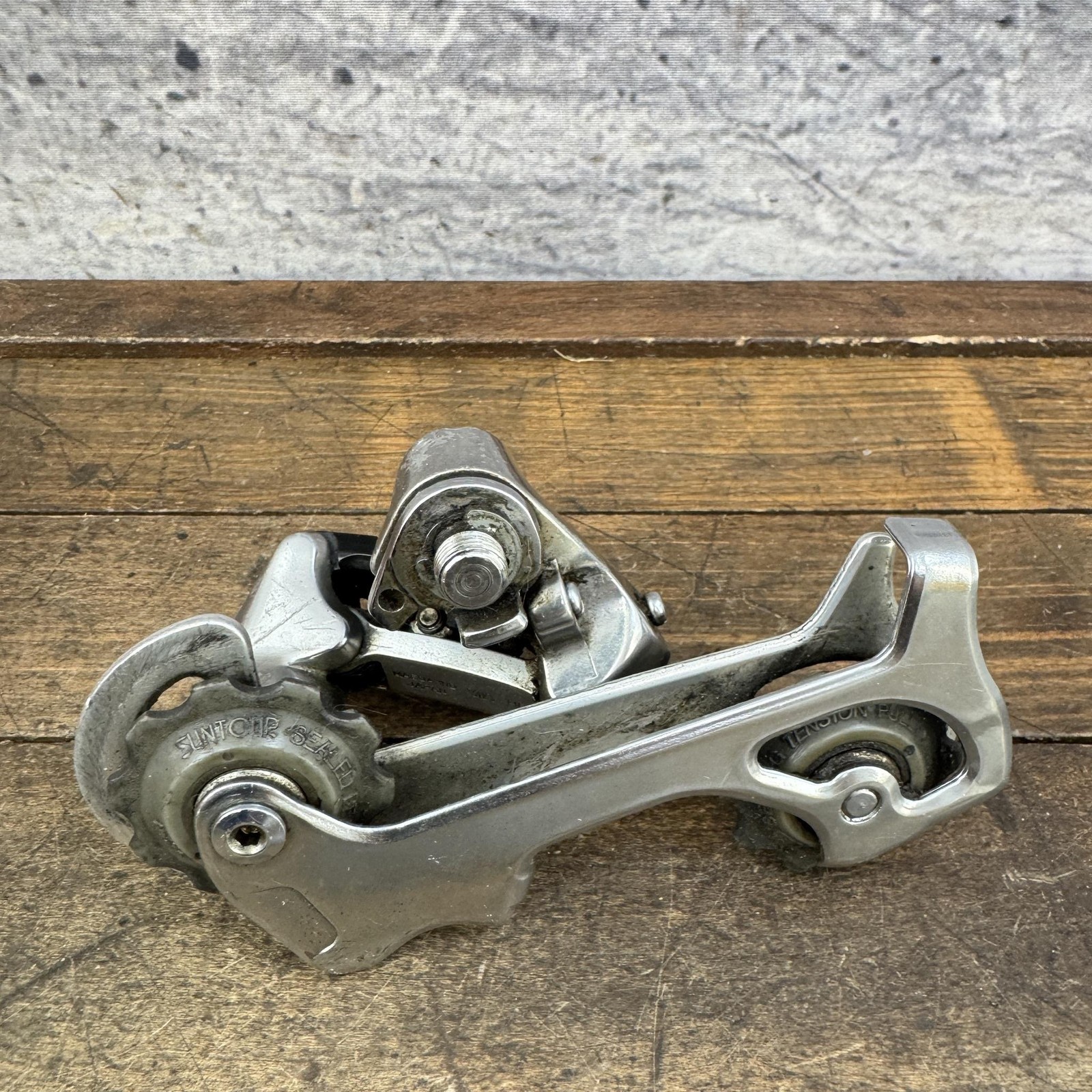 Vintage SunTour XC Pro Rear Derailleur Accushift Plus Black 90s MTB 275g Japan