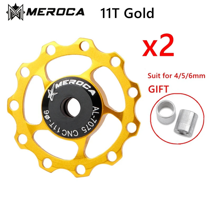 2PCS Bike Derailleur Jockey Wheels 11T/13T for Shimano SRAM 8-11 Speed MTB Road