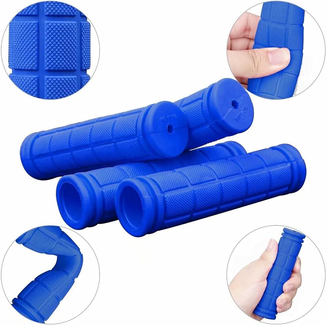 BMX MTB Bike Grips Mountain Bicycle Handlebar Soft Rubber Scooter Non Slip Pair