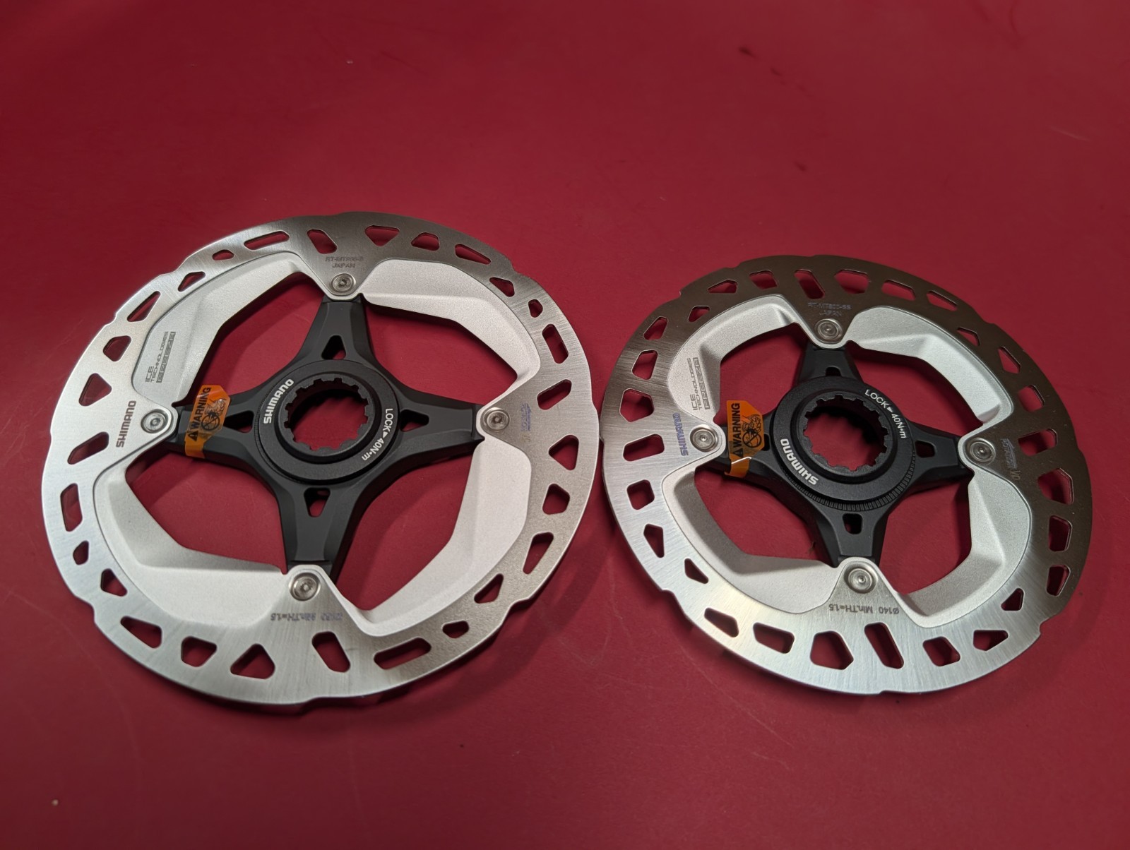 (2) Pair Shimano RT M800 160mm 140mm Centerlock Brake Rotors Road Gravel