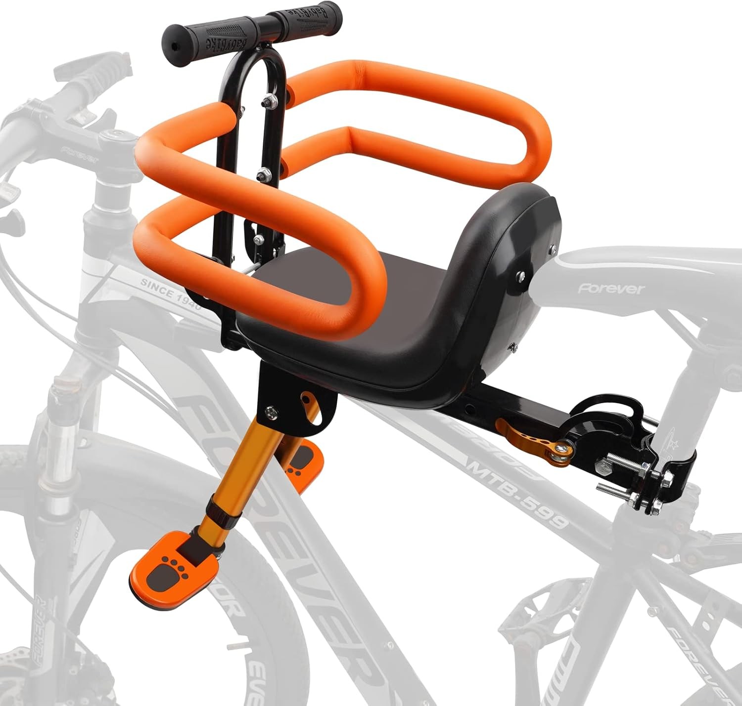 XIEEIX Child Bike Seat with Guardrail High Back for 1-3 Years