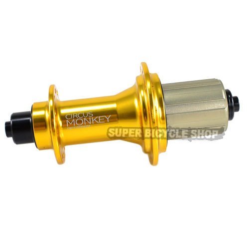 Circus Monkey HRW Road Hubs,24 Hole ,1 Pair, Dark Silver
