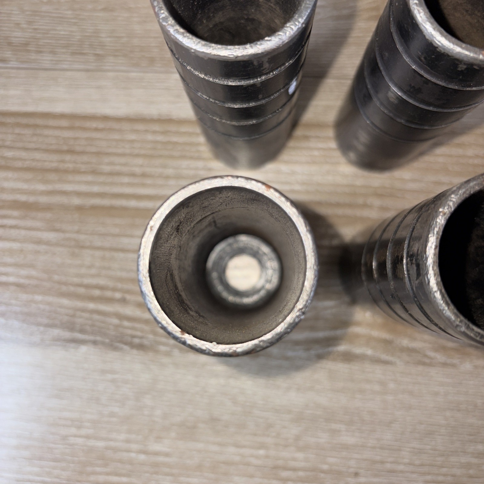 Vintage Bmx Unthreaded Pegs 3/8 Axle 4 1/2″ Lot Of 4 Unbranded