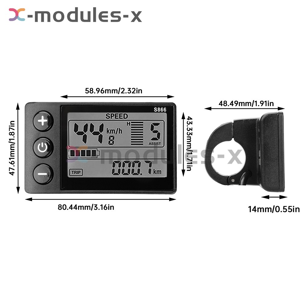 36V 48V 64V 750-1500W Brushless Motor Controller E-Bike S866 S866, V888, SW900
