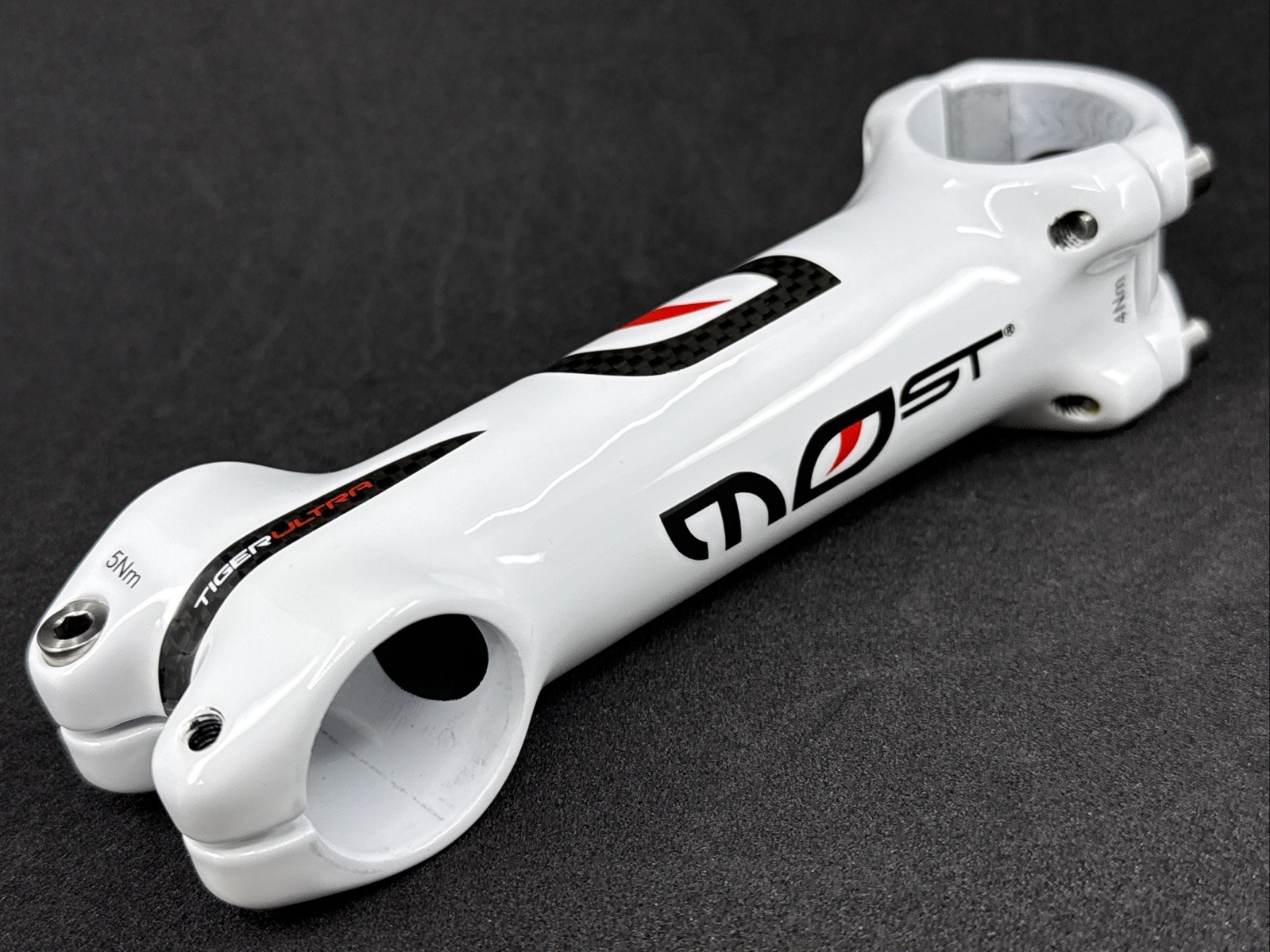 Pinarello MOST Tiger Ultra 120mm 31.8mm Clamp Carbon Fiber 1-1/8″ Stem -6°