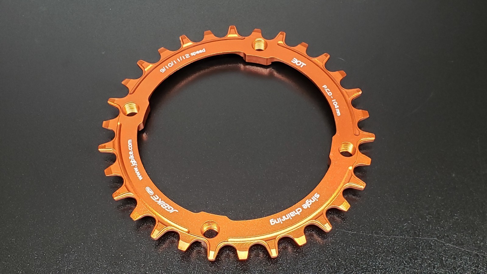 NEW Jgbike 30T Round ORANGE Single Chainring 104mm BCD chainring 9 10 11 12