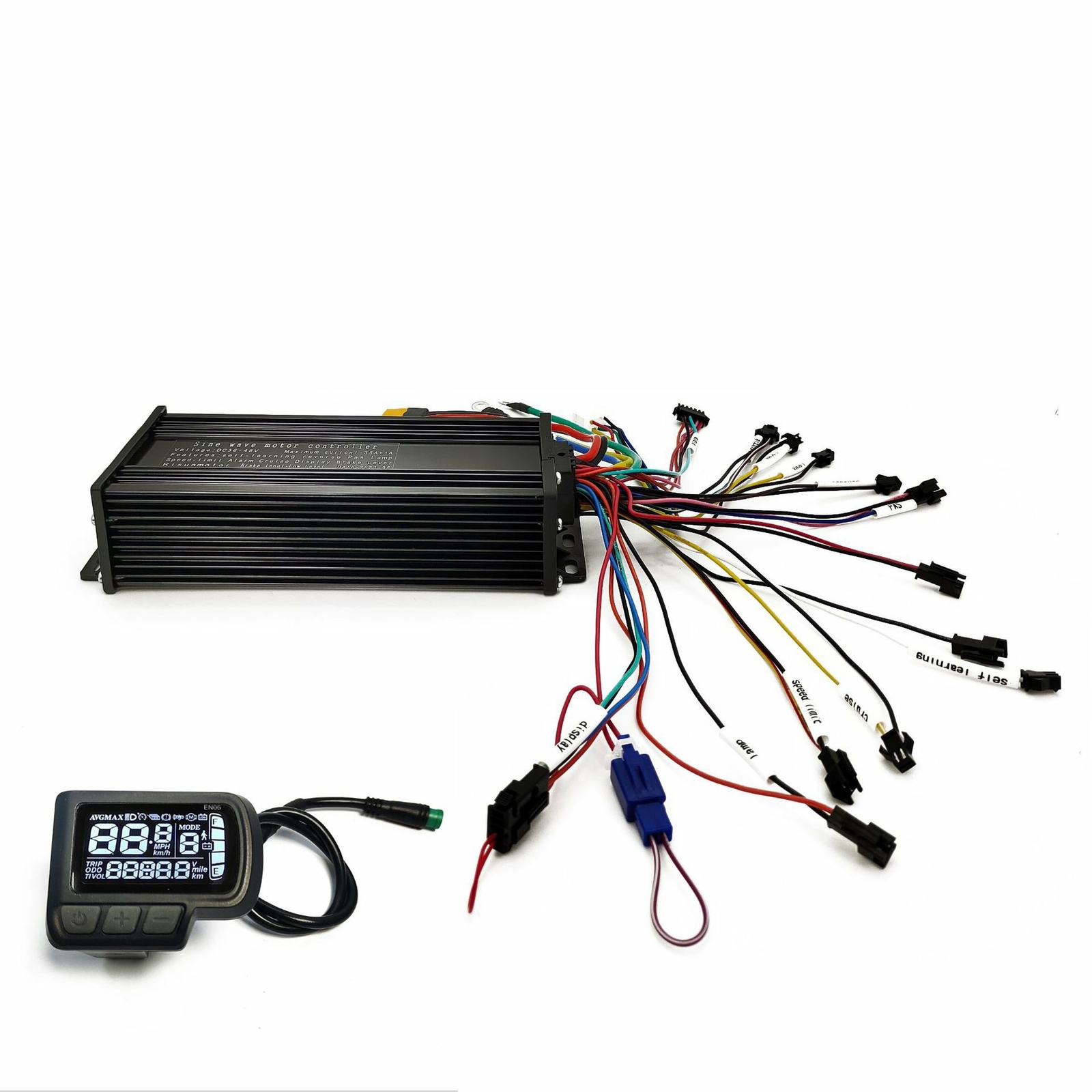 Ebike Controller 36V 48V 52V 1500W Mode Sinewave LCD Display Support 3-mode
