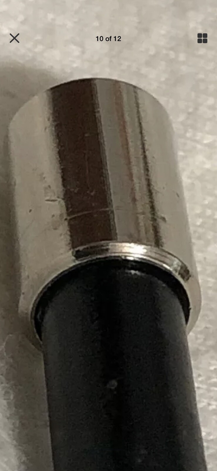Casiraghi 6mm Brake Housing Ferrules, End Caps, Brass Nickel Plated-1mm Thick (2