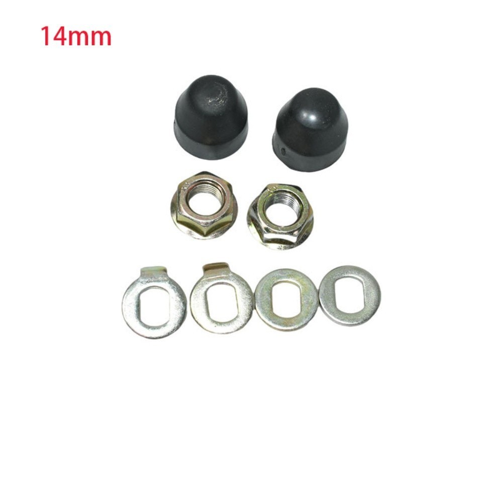 Motor Axle Parts E-bike Hub Nut Kit Lock Washer Spacer Axle Shaft Accessory