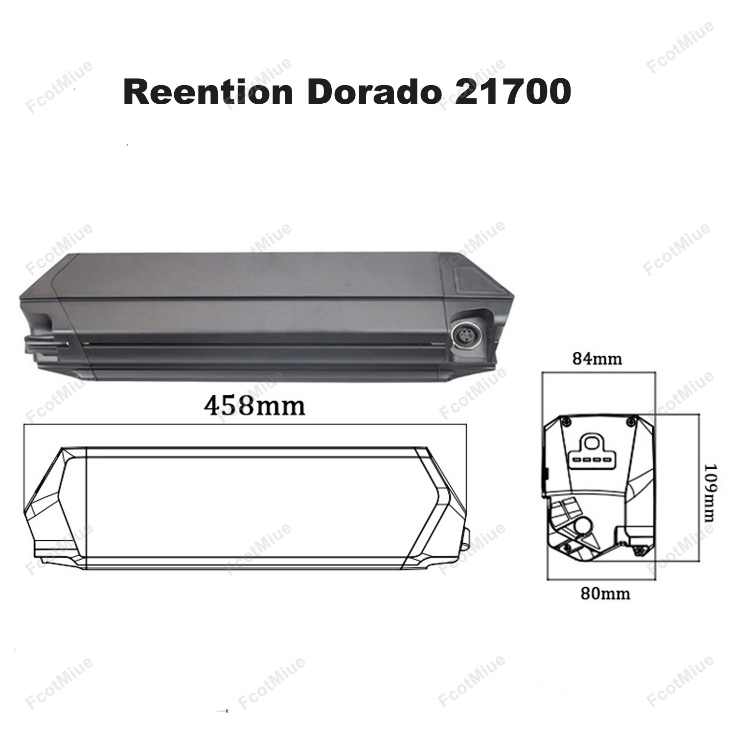 Reention Dorado Ebike Battery 60V 20Ah w/Charger for Wired Freedom Electric Bike