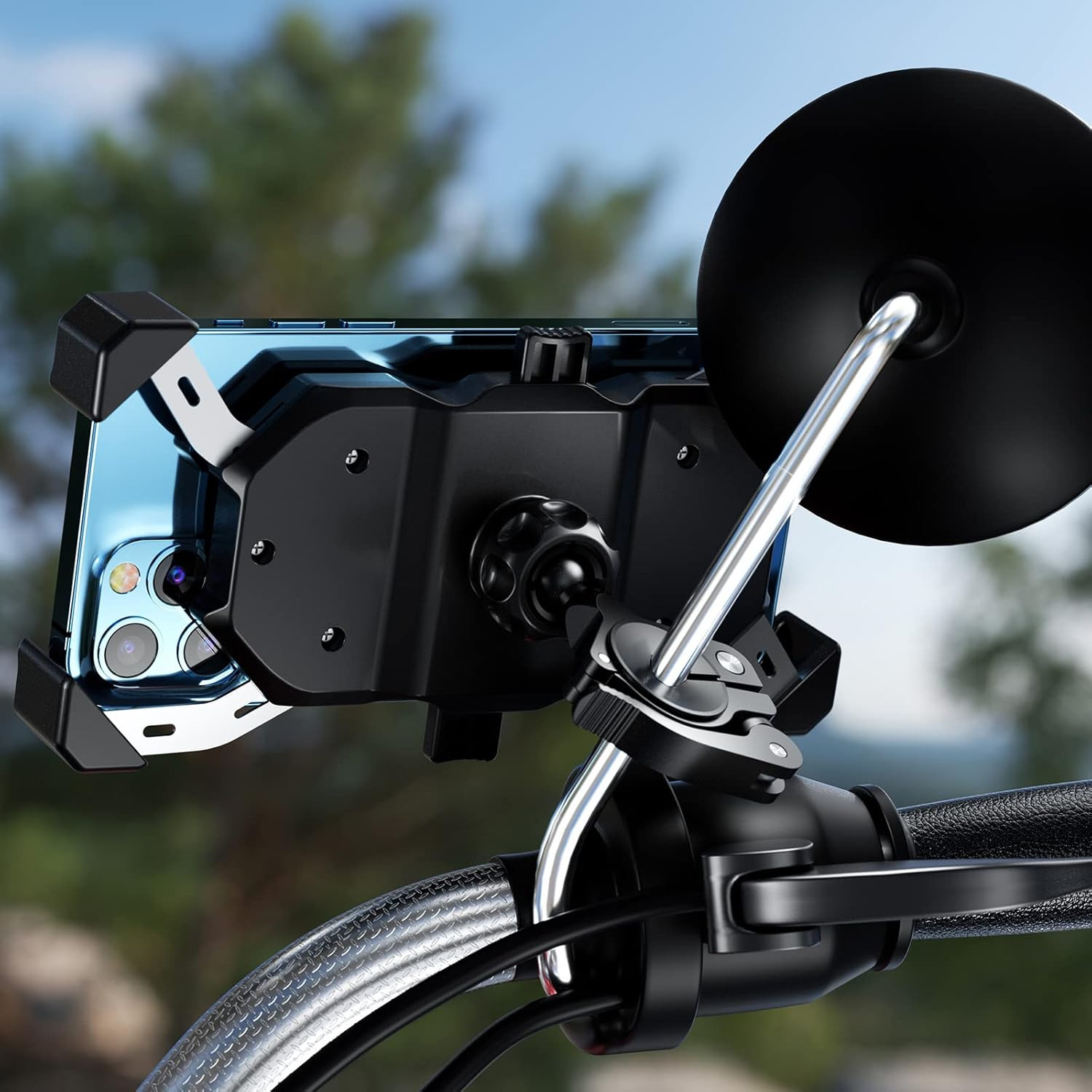 BRCOVAN 17Mm Ball Handlebar Clamp Mount Base | Fit for round Rails 0.5” / 0.875