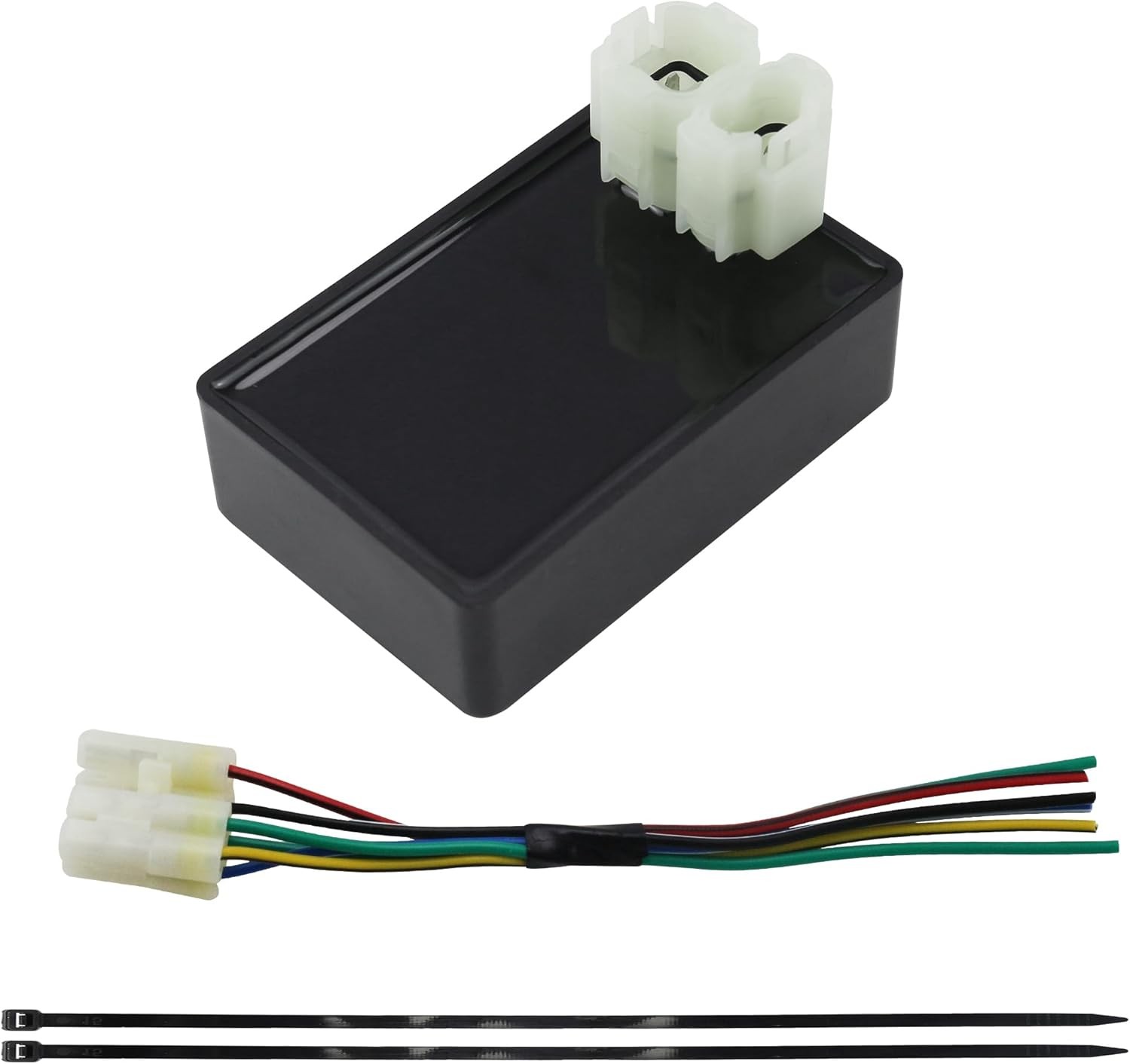 PRO BAT DC 6-pin CDI Module with 4+2 Pins CDI Cable Wire Harness Plug for GY6 50