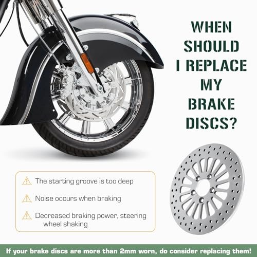 11.8 Brake Rotor (2 Front+1 Rear) For Harley 2008-2020 Road King/Road Glide